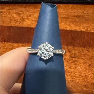 Elegant Silver Zarconia Ring